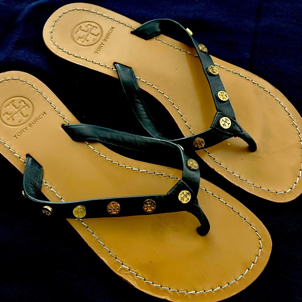Tory Burch Navy Blue sandals